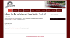 Desktop Screenshot of elevabroilerfestival.com