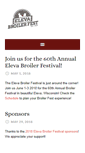 Mobile Screenshot of elevabroilerfestival.com