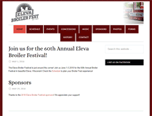 Tablet Screenshot of elevabroilerfestival.com